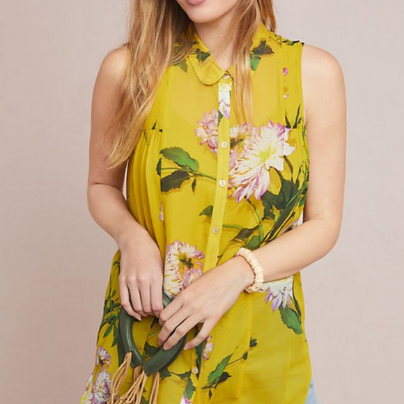 (Maeve) Duchess Sleeveless Buttondown - Picture 6 of 6